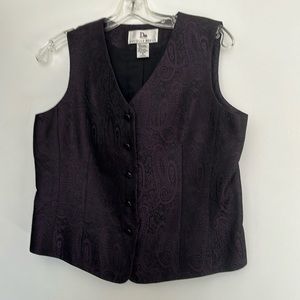 Purple and black vest